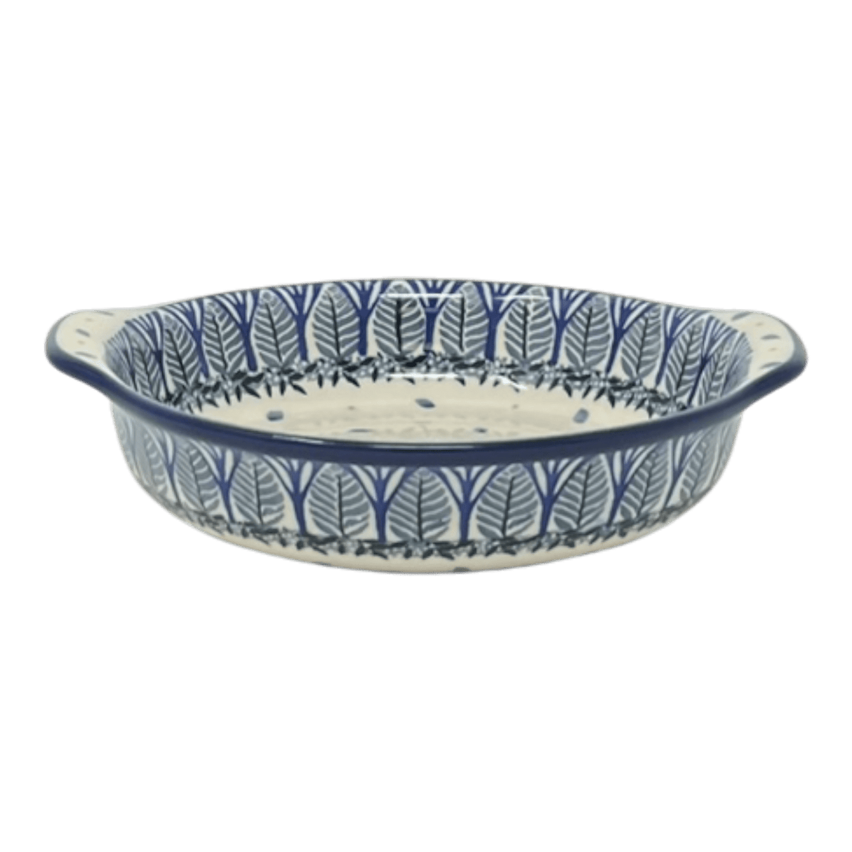 Casserole, Round, Small, 6.5" x 7.25" in "Forest Owl" by Ceramika Artystyczna | A142-3327X