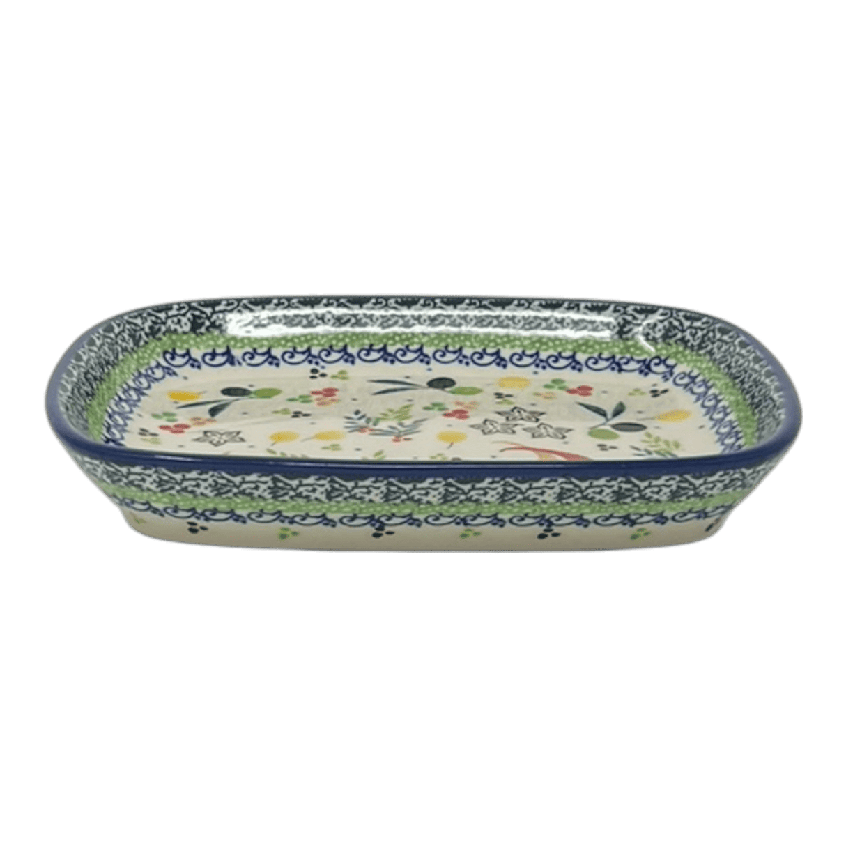 Dish, Shallow, 5.75" x 7" in "Spice of Life" by Ceramika Artystyczna | A160-U4843