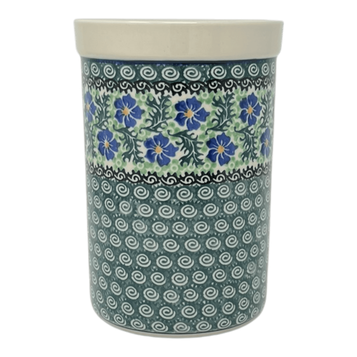 Utensil Holder, 7.75" x 5.5" in "Clematis" by Ceramika Artystyczna | A169-1538X