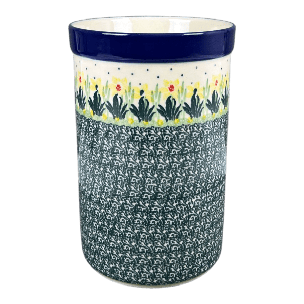 Utensil Holder, 7.75" x 5.5" in "Daffodils in Bloom" by Ceramika Artystyczna | A169-2122X