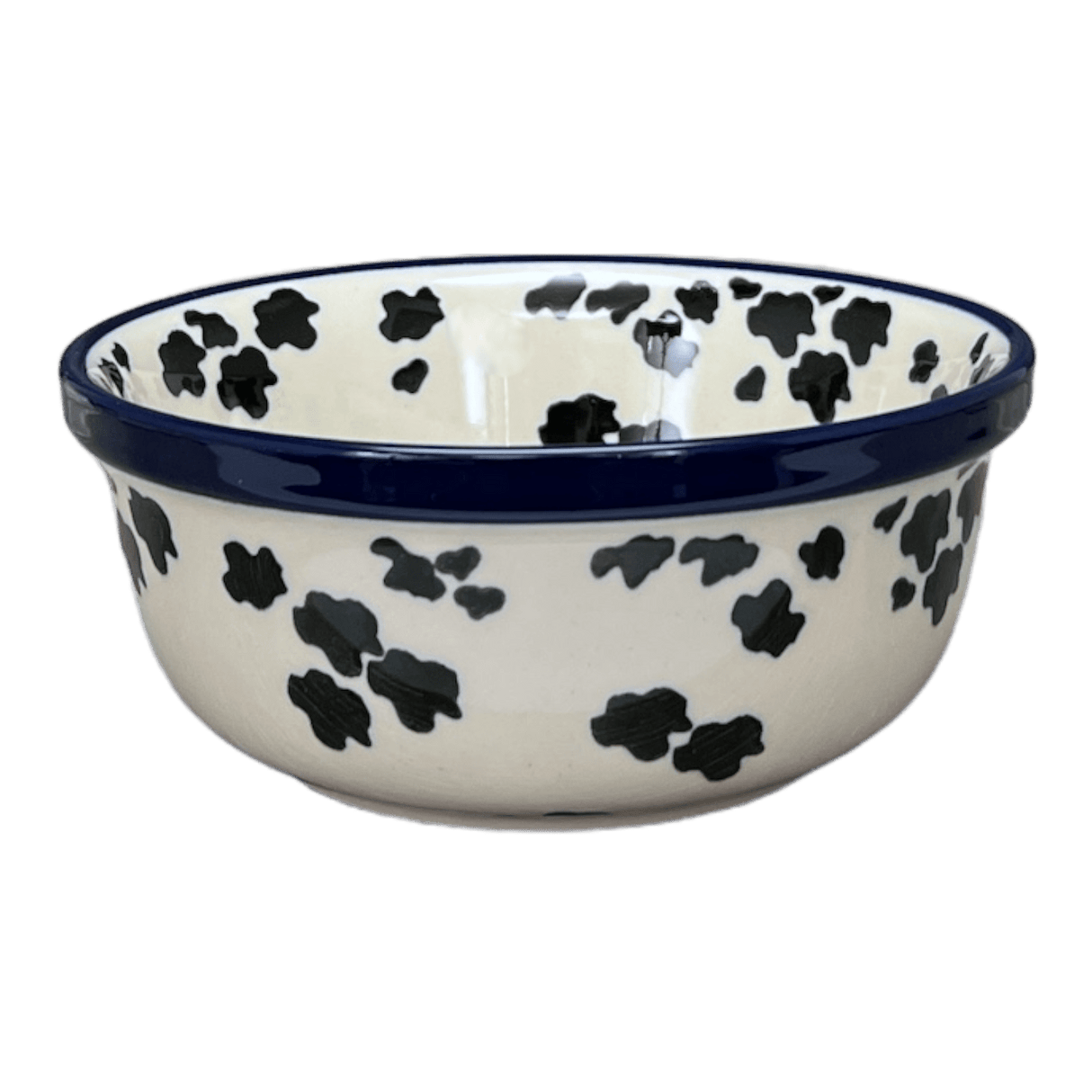 Bowl, Round, 6.25" in "Cowabunga - Blue Rim" by Ceramika Artystyczna | A209-2417X