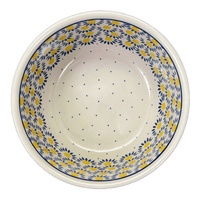 A picture of a Polish Pottery CA 7.75" Bowl (Sunny Circle) | A211-0215 as shown at PolishPotteryOutlet.com/products/7-75-bowl-sunny-circle-a211-0215