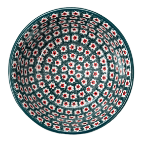 Polish Pottery CA 7.75" Bowl (Riot Daffodils) | A211-1174Q Additional Image at PolishPotteryOutlet.com