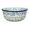 Polish Pottery CA 7.75" Bowl (Pansy Blues) | A211-2346X at PolishPotteryOutlet.com