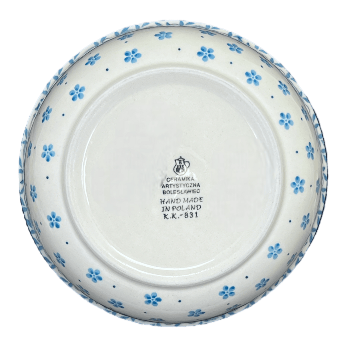 Bowl, Round, 7.75" in "Pansy Blues" by Ceramika Artystyczna | A211-2346X