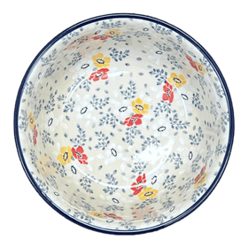 Polish Pottery CA 7.75" Bowl (Soft Bouquet) | A211-2378X Additional Image at PolishPotteryOutlet.com