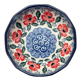 Polish Pottery CA Multangular Bowl (Rosie's Garden) | A221-1490X Additional Image at PolishPotteryOutlet.com