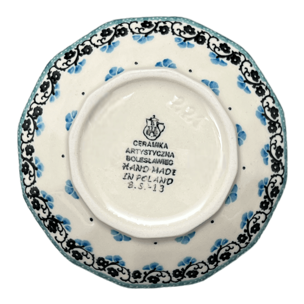 Bowl, Multiangular, 5" in "Winter Aspen" by Ceramika Artystyczna | A221-1995X