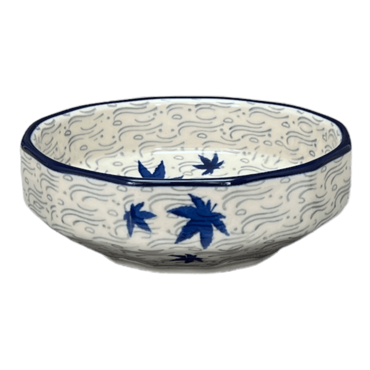 Bowl, Multiangular, 5" in "Blue Sweetgum" by Ceramika Artystyczna | A221-2545X