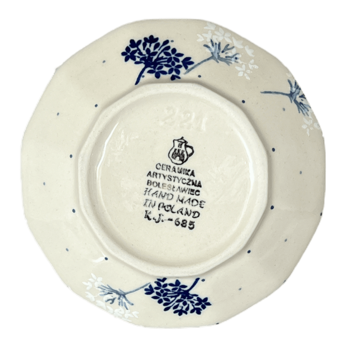 Bowl, Multiangular, 5" in "In the Wind" by Ceramika Artystyczna | A221-2788X