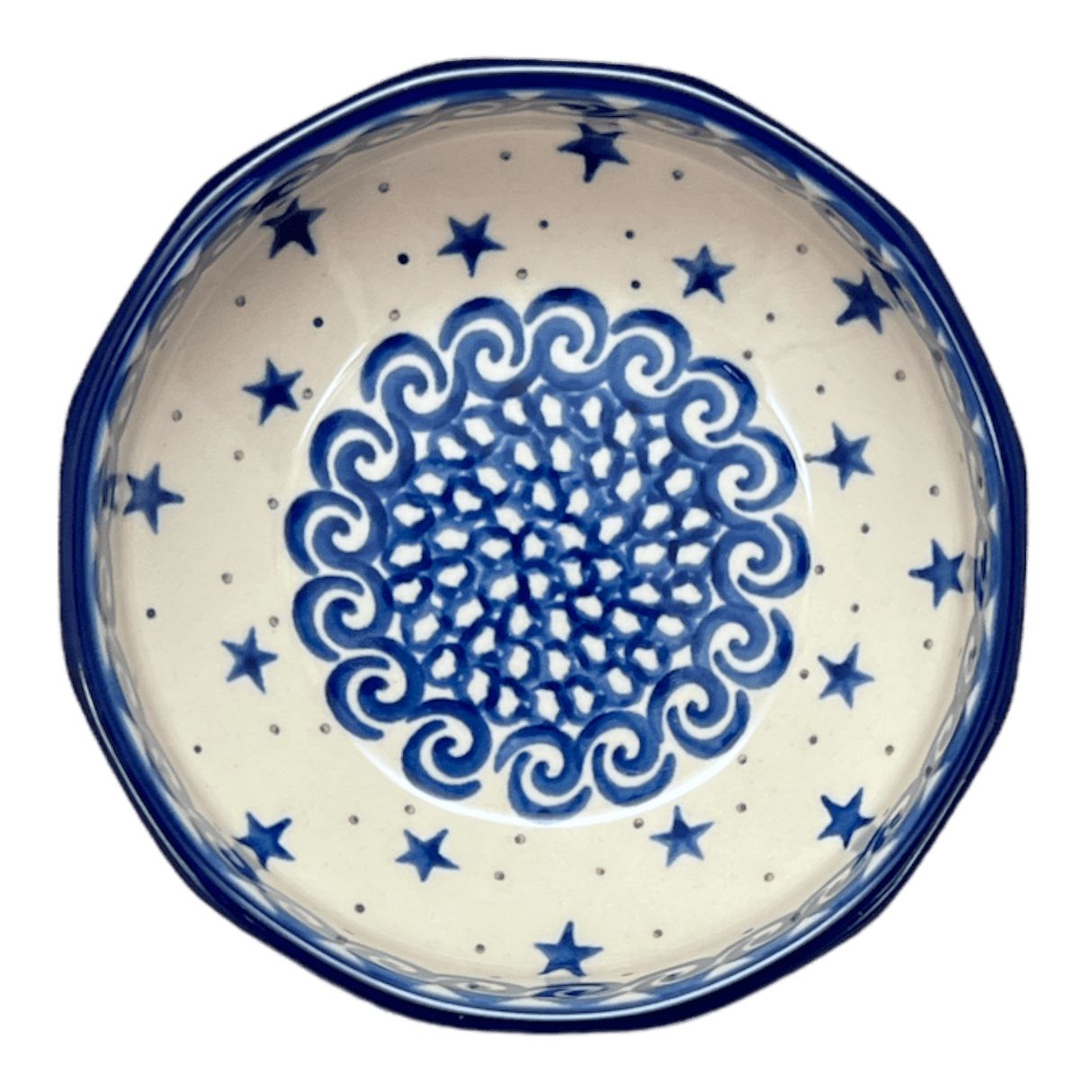 Bowl, Multiangular, 5" in "Starry Sea" by Ceramika Artystyczna | A221-454C