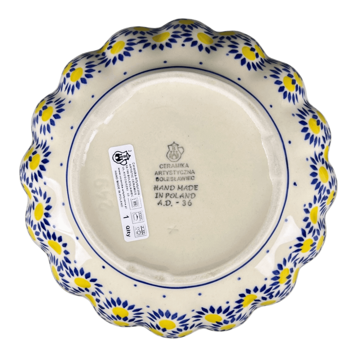 Bowl, Round, Blossom, 7.5" in "Sunny Circle" by Ceramika Artystyczna | A249-0215
