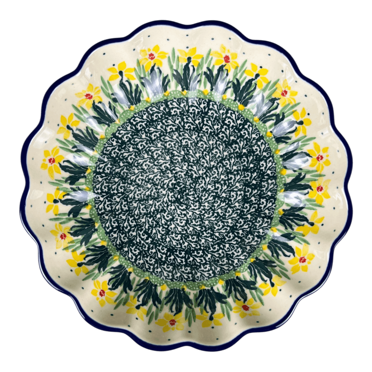 Bowl, Round, Blossom, 7.5" in "Daffodils in Bloom" by Ceramika Artystyczna | A249-2122X