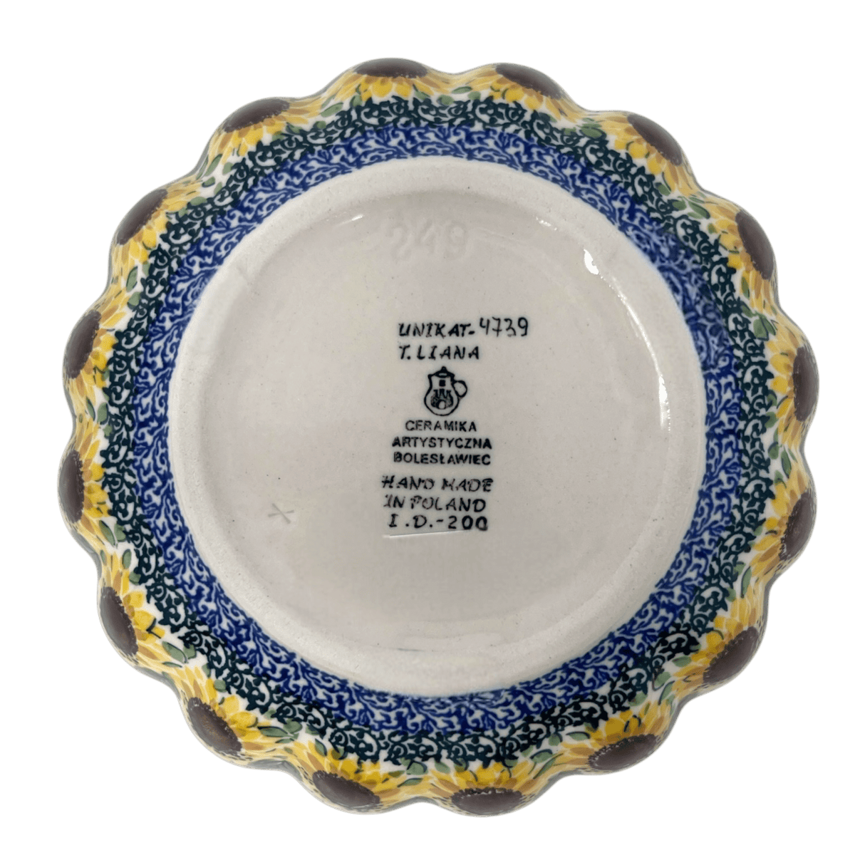 Bowl, Round, Blossom, 7.5" in "Sunflowers" by Ceramika Artystyczna | A249-U4739