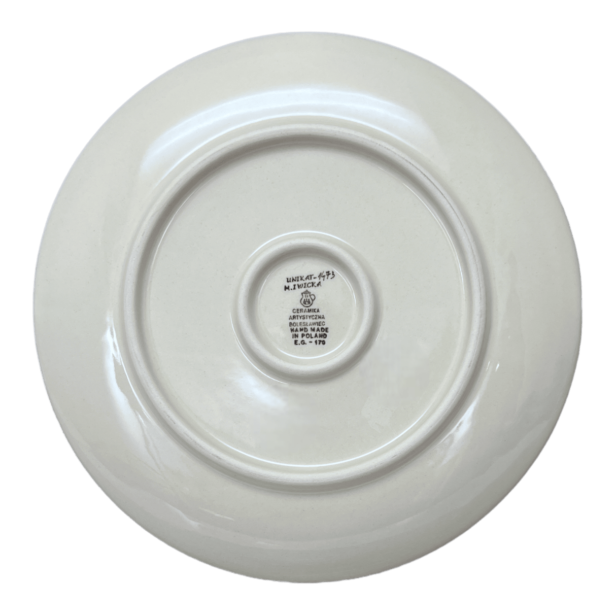 Plate, Round, Dinner, 10" in "Blue Dahlia" by Ceramika Artystyczna | A257-U1473