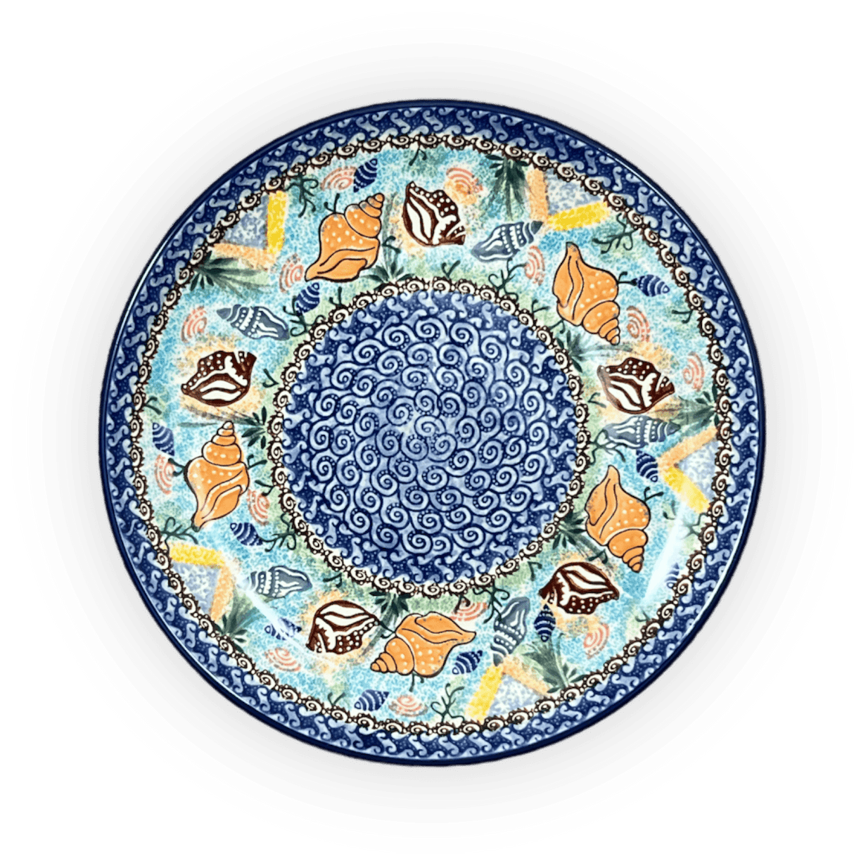 Plate, Round, Dinner, 10" in "Poseidon's Treasure" by Ceramika Artystyczna | A257-U1899