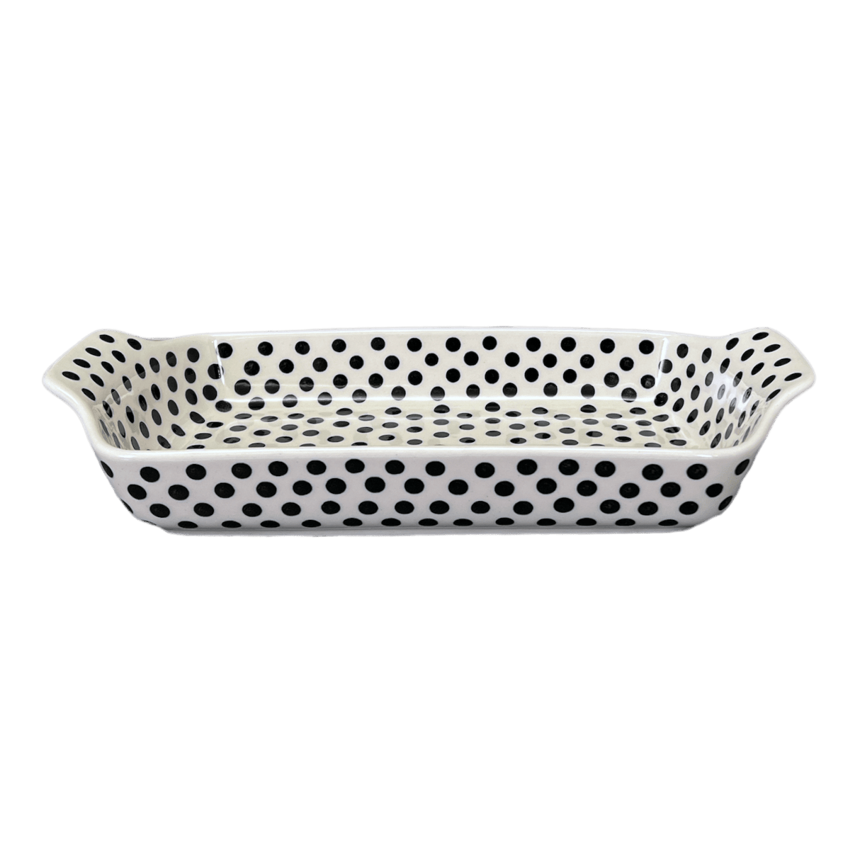 Baker, Rectangular, Shallow, 12.75" x 6.75" in "Dalmatian" by Ceramika Artystyczna | A280-2308