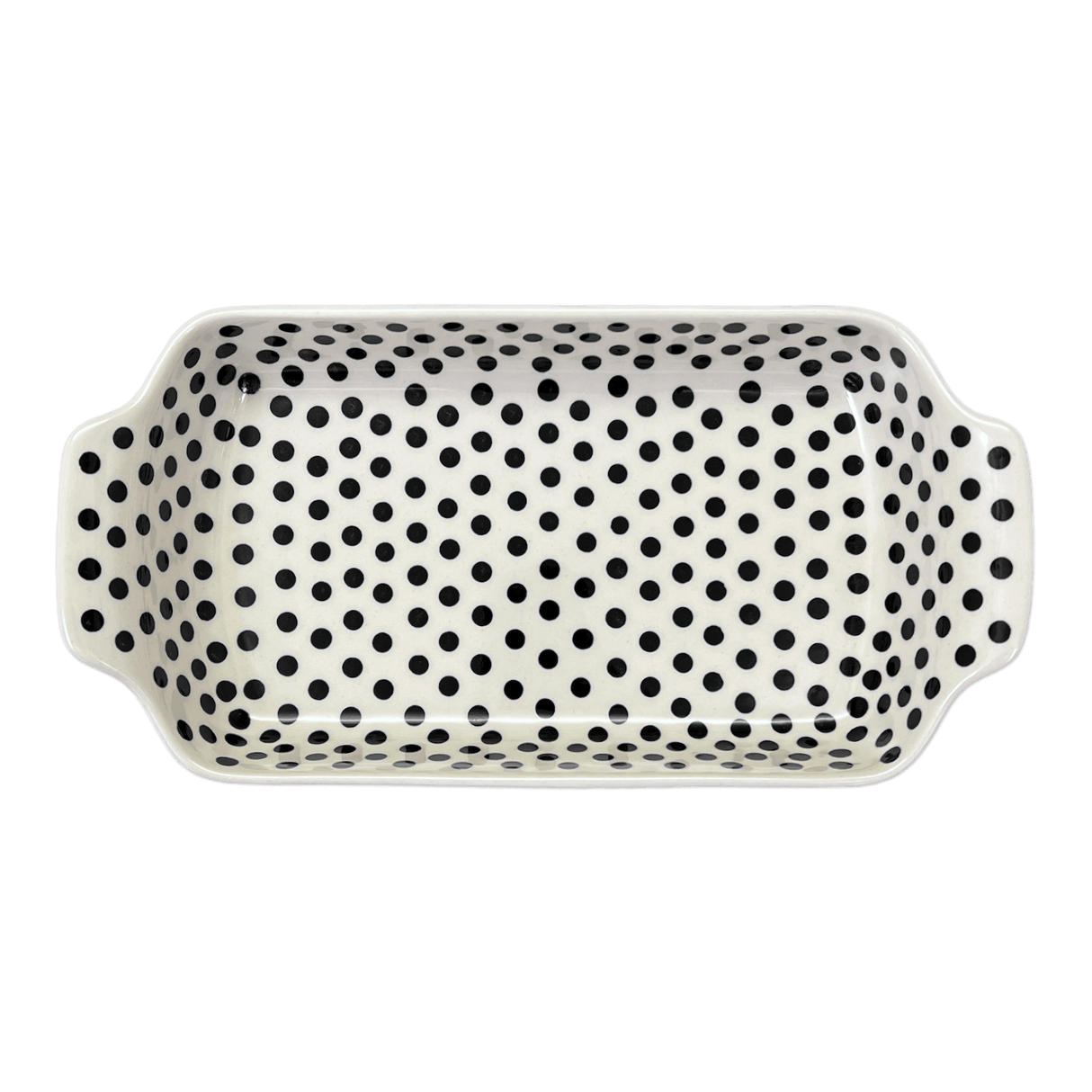 Baker, Rectangular, Shallow, 12.75" x 6.75" in "Dalmatian" by Ceramika Artystyczna | A280-2308