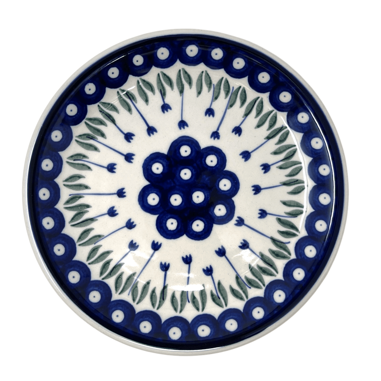 Plate, Round, Salad, 8" in "Tulip Dot" by Ceramika Artystyczna | A337-377Z