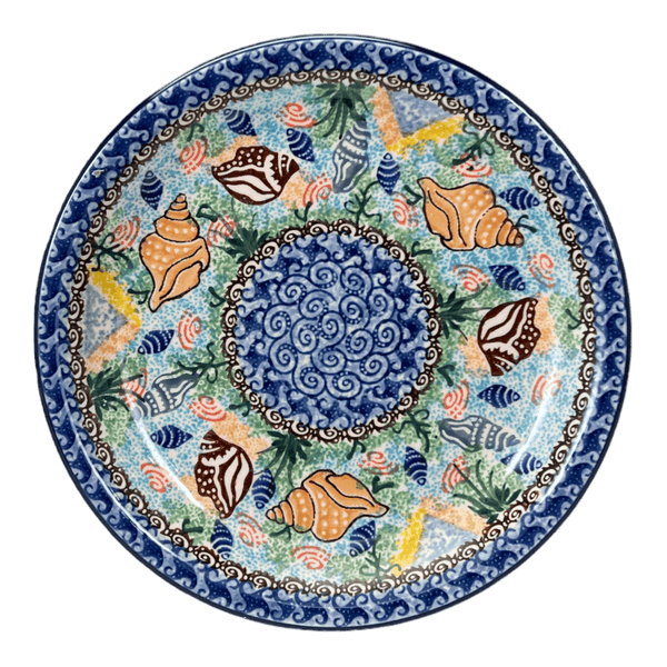 Polish Pottery - 8.5 Salad Plate - Blue Diamond - The Polish Pottery Outlet