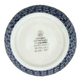 Polish Pottery CA 6.5" Tall Vase (Blue Ribbon) | A345-1026X Additional Image at PolishPotteryOutlet.com