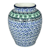 Polish Pottery CA 6.5" Tall Vase (Ring of Green) | A345-1479X at PolishPotteryOutlet.com