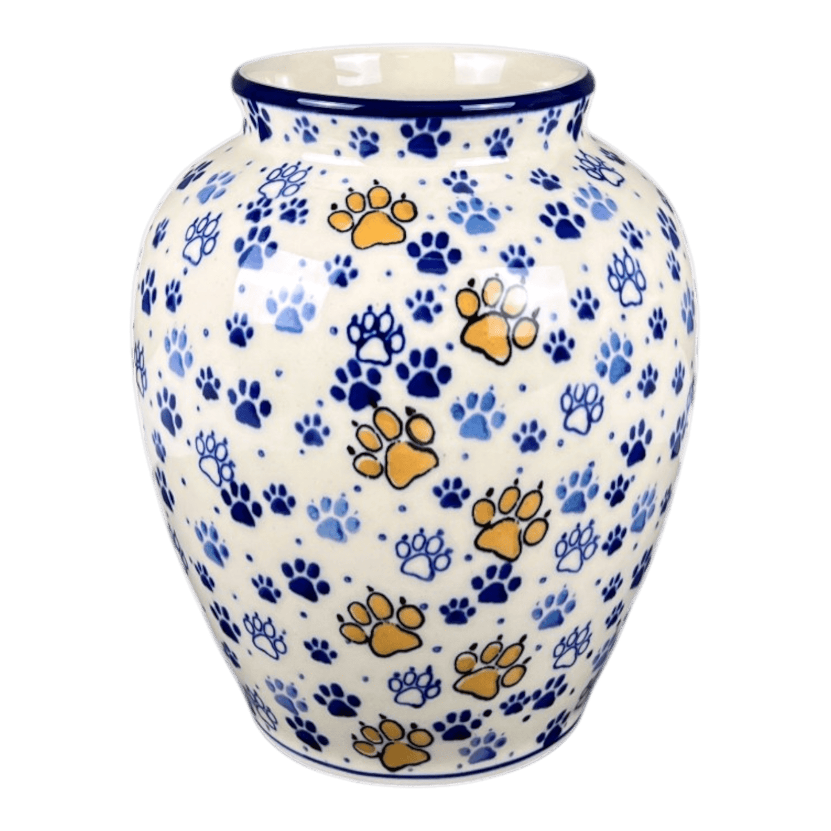 Vase, 6.5" in "Paw Prints" by Ceramika Artystyczna | A345-1770X