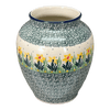 Polish Pottery CA 6.5" Tall Vase (Daffodils in Bloom) | A345-2122X at PolishPotteryOutlet.com