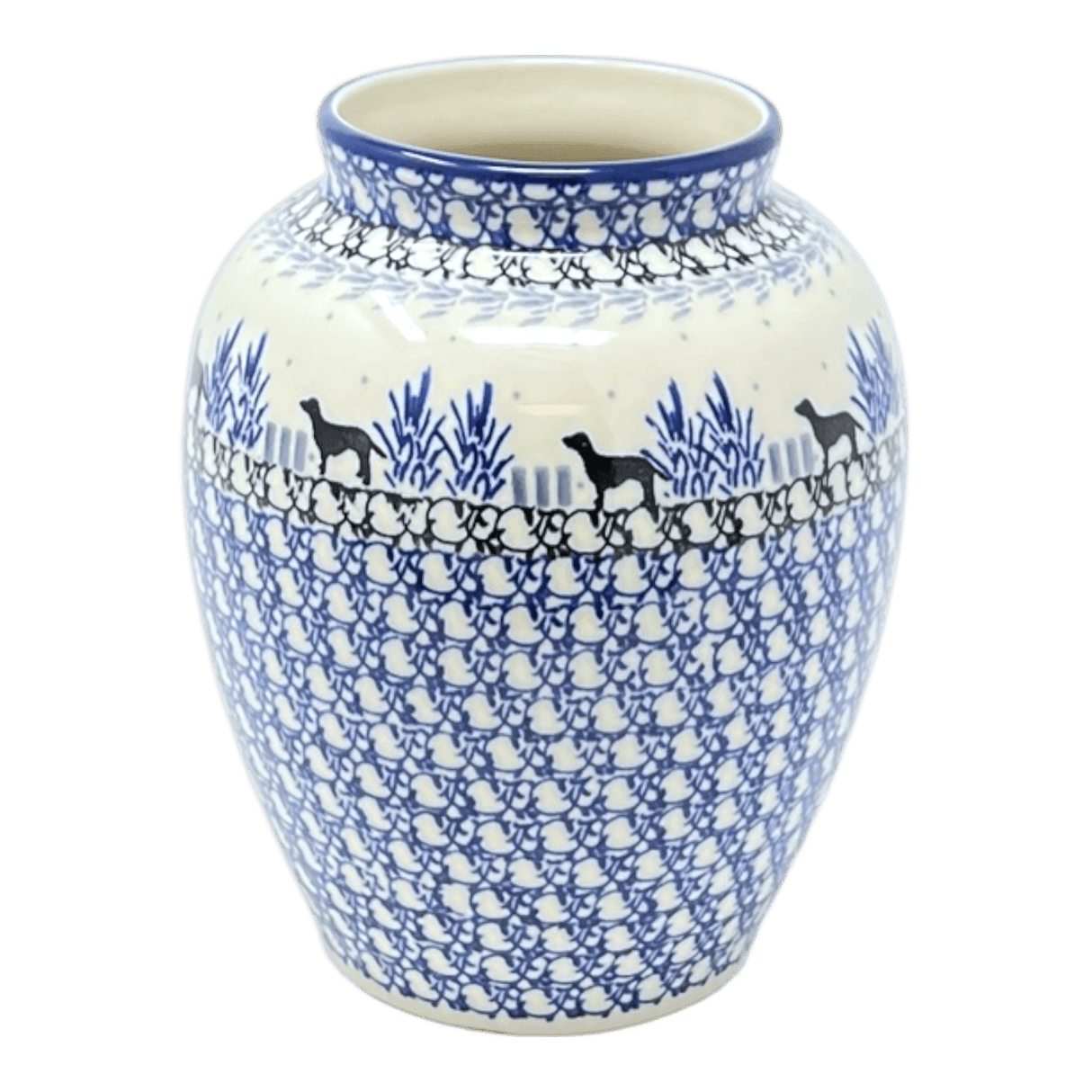 Vase, Tall, 6.5" in "Labrador Loop" by Ceramika Artystyczna | A345-2862X