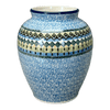 Polish Pottery CA 6.5" Tall Vase (Aztec Blues) | A345-U4428 at PolishPotteryOutlet.com