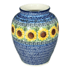 Polish Pottery C.A. 6.5" Tall Vase (Sunflowers) | A345-U4739 at PolishPotteryOutlet.com