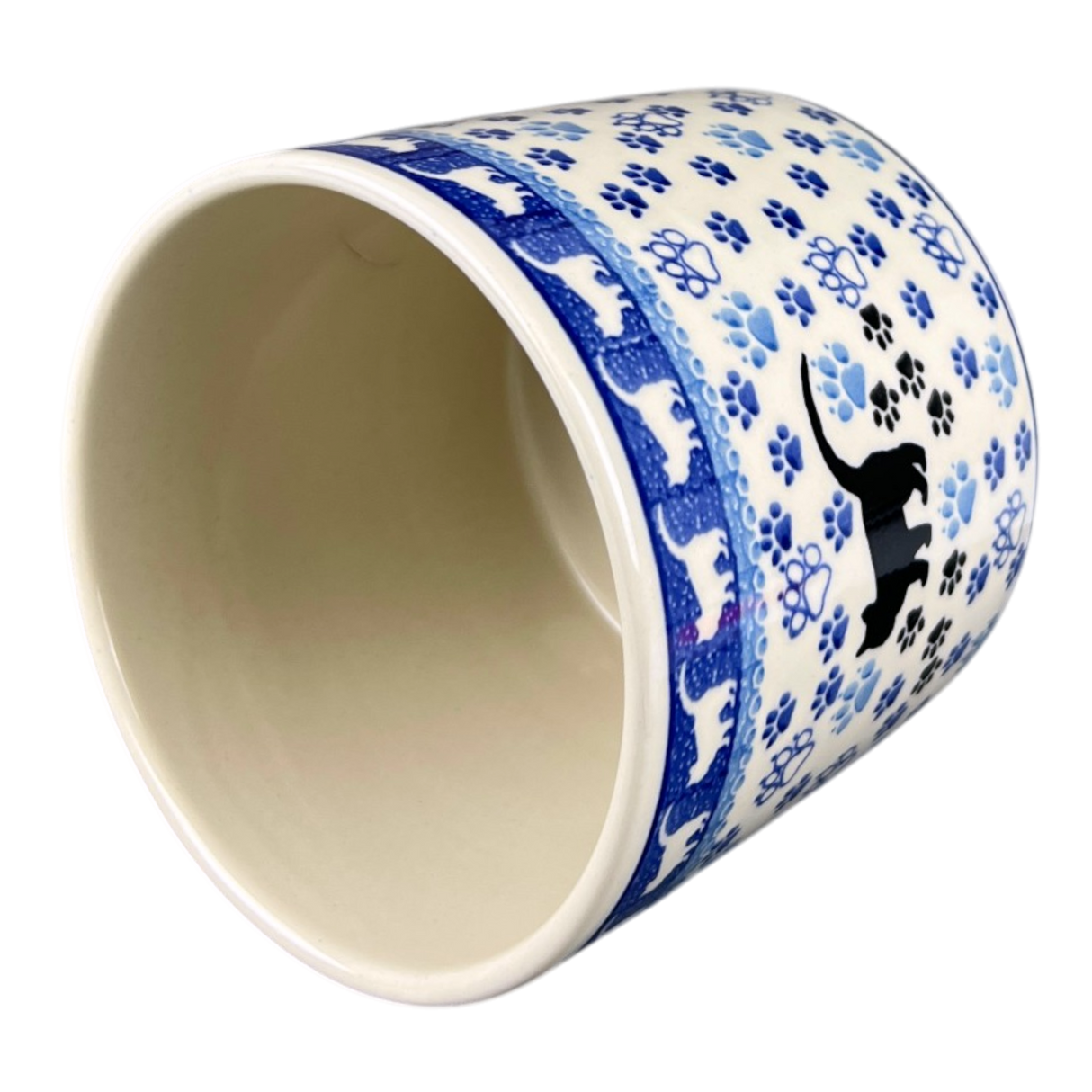 Flower Pot, 4.75" in "Cat Tracks" by Ceramika Artystyczna | A361-1771