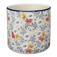 A picture of a Polish Pottery CA 4.75" Flower Pot (Soft Bouquet) | A361-2378X as shown at PolishPotteryOutlet.com/products/c-a-4-75-flower-pot-soft-bouquet-a361-2378x