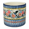 Polish Pottery CA 4.75" Flower Pot (Hummingbird Bouquet) | A361-U3357 at PolishPotteryOutlet.com