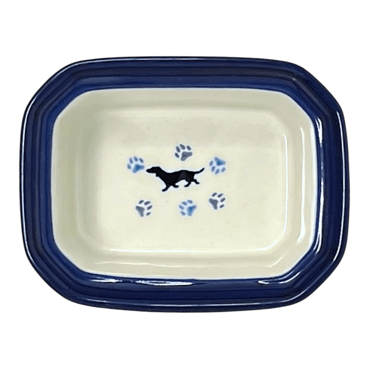 Canister, Rectangular, Small, 4.5" x 3.5" in "Wiener Dog Delight" by Ceramika Artystyczna | A385-2151X