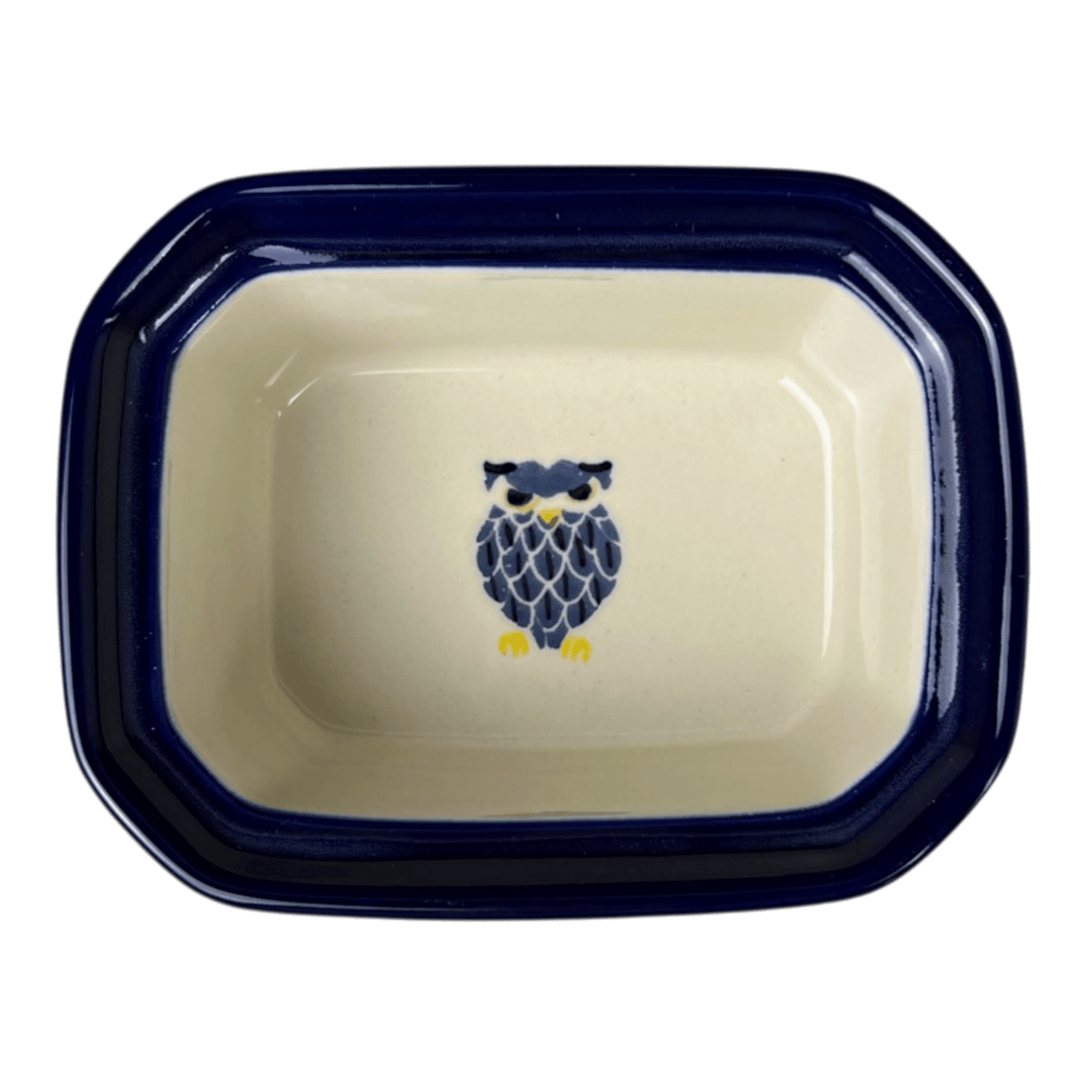 Canister, Rectangular, Small, 4.5" x 3.5" in "Lone Owl" by Ceramika Artystyczna | A385-3326X