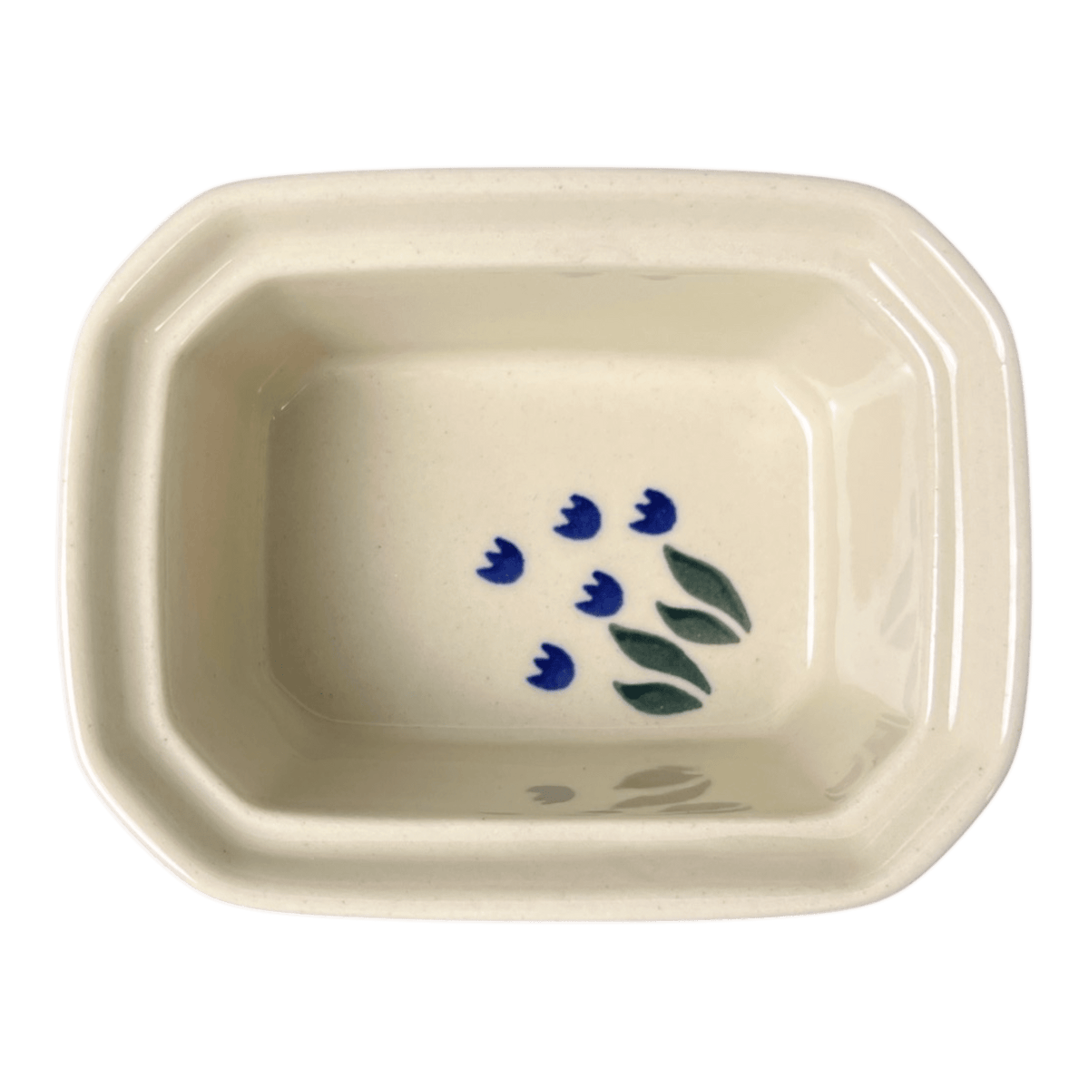 Canister, Rectangular, Small, 4.5" x 3.5" in "Tulip Dot" by Ceramika Artystyczna | A385-377Z