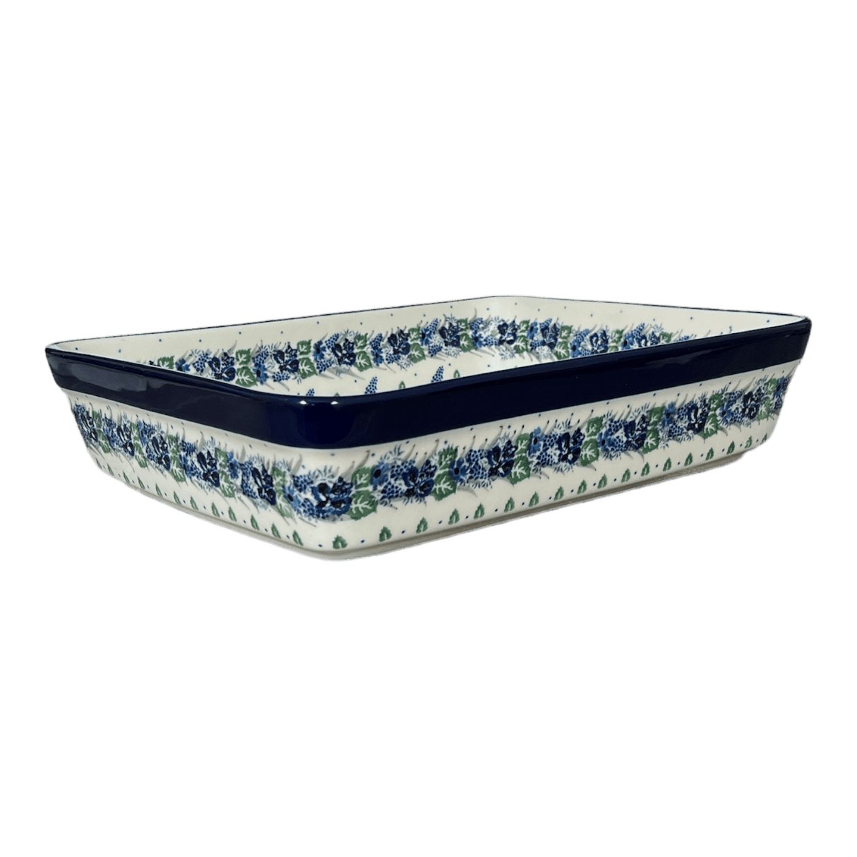 Baker, Lasagna Pan, 10.25" x 12.75" in "Hyacinth in the Wind" by Ceramika Artystyczna | A406-2037X