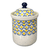 Polish Pottery CA 1.3 Liter Canister (Sunny Circle) | A492-0215 at PolishPotteryOutlet.com