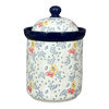 Polish Pottery 1.3 Liter Canister (Soft Bouquet) | A492-2378X at PolishPotteryOutlet.com
