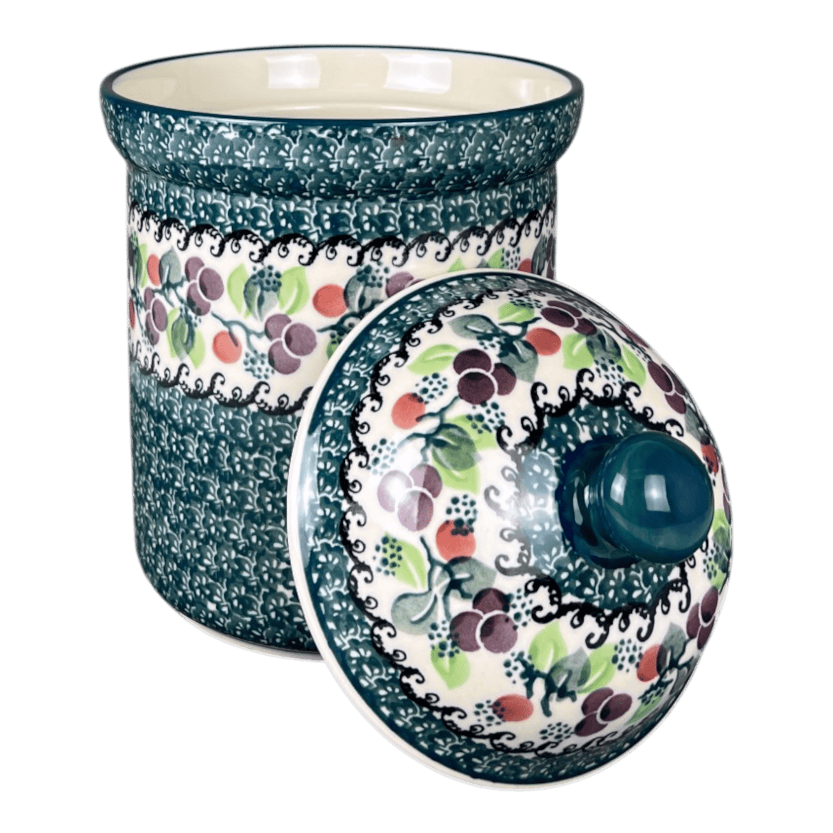 Canister, 1.3 Liter in "Sugar Plums" by Ceramika Artystyczna | A492-2838Q
