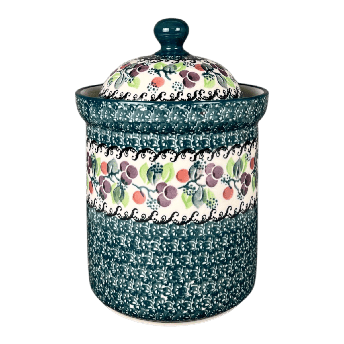 Canister, 1.3 Liter in "Sugar Plums" by Ceramika Artystyczna | A492-2838Q
