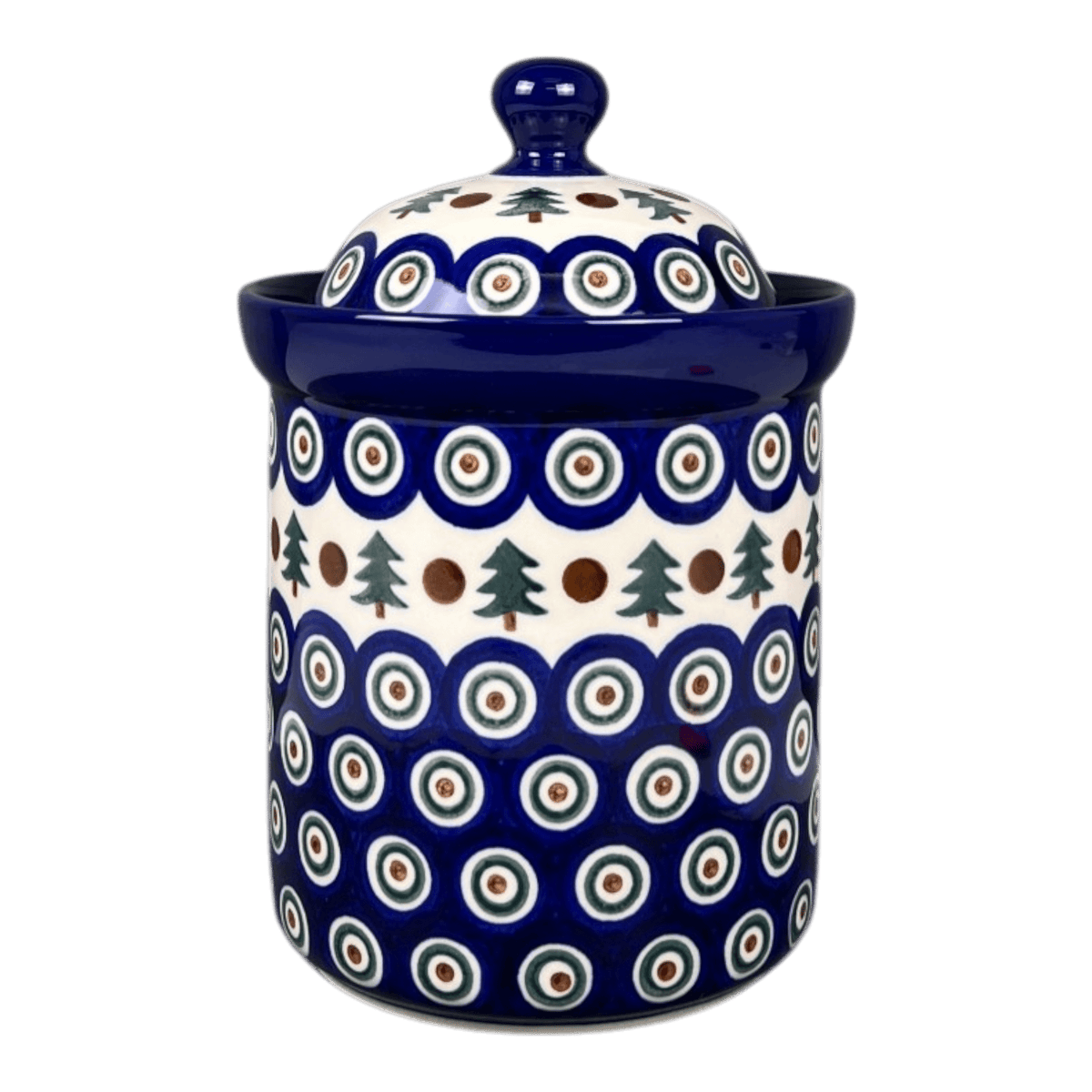 Canister, 1.3 Liter in "Peacock Pine" by Ceramika Artystyczna | A492-366x