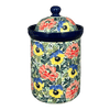 Polish Pottery 1.5 Liter Canister (Tropical Love) | A493-U4705 at PolishPotteryOutlet.com