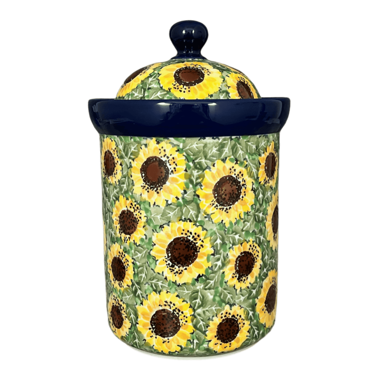 Canister, 1.5 Liter in "Sunflower Field" by Ceramika Artystyczna | A493-U4737