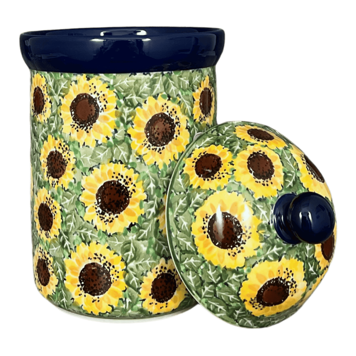 Canister, 1.5 Liter in "Sunflower Field" by Ceramika Artystyczna | A493-U4737