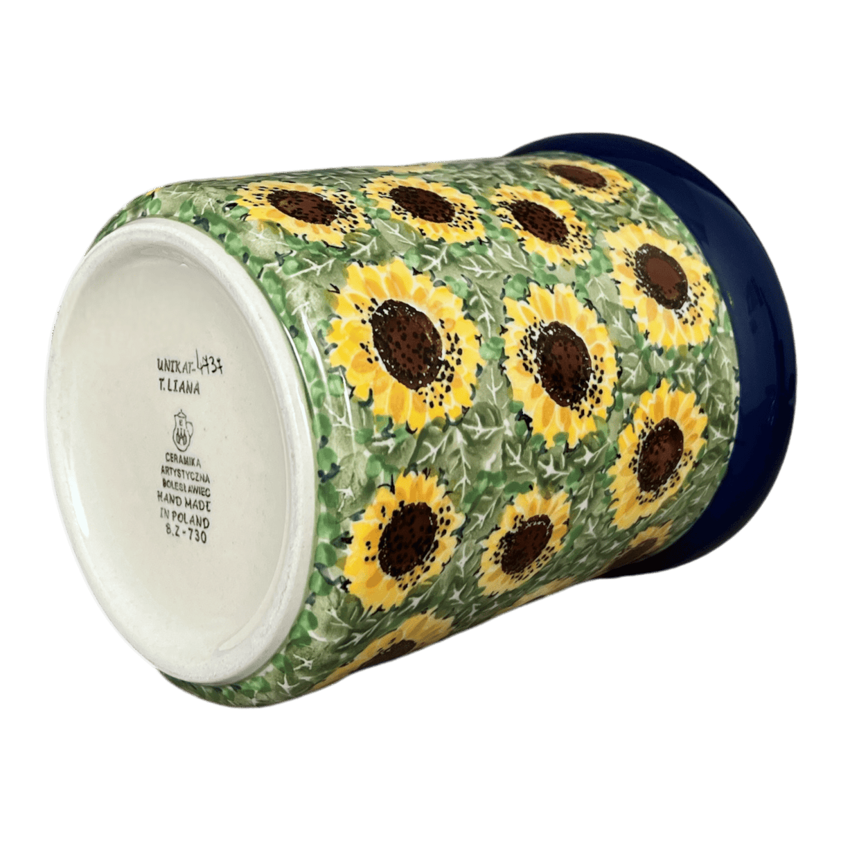 Canister, 1.5 Liter in "Sunflower Field" by Ceramika Artystyczna | A493-U4737