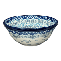 A picture of a Polish Pottery CA 4.75" Bowl (Koi Pond) | A556-2372X as shown at PolishPotteryOutlet.com/products/4-75-bowl-koi-pond-a556-2372x