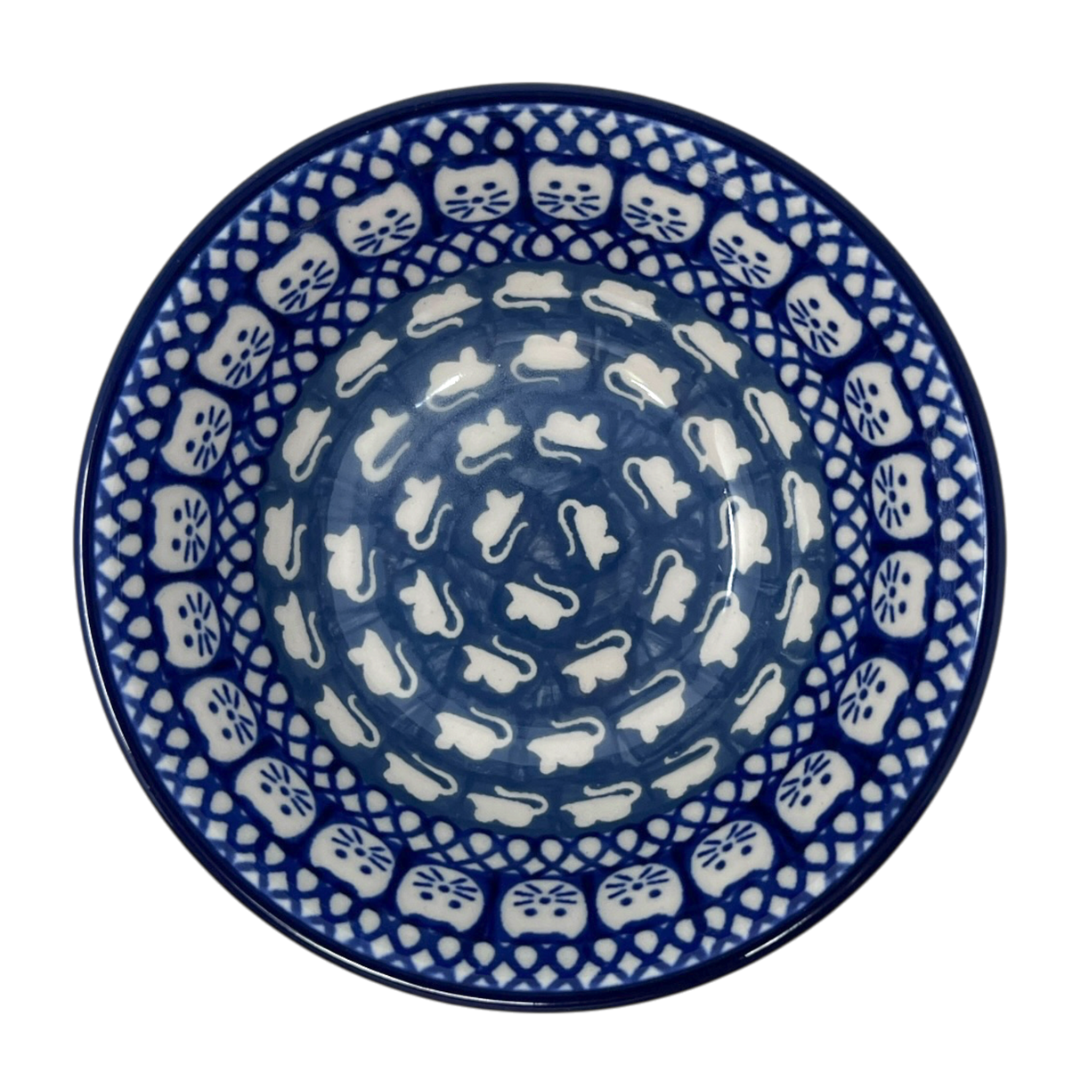 Bowl, Round, 4.75" in "Cat & Mouse" by Ceramika Artystyczna | A556-U9967
