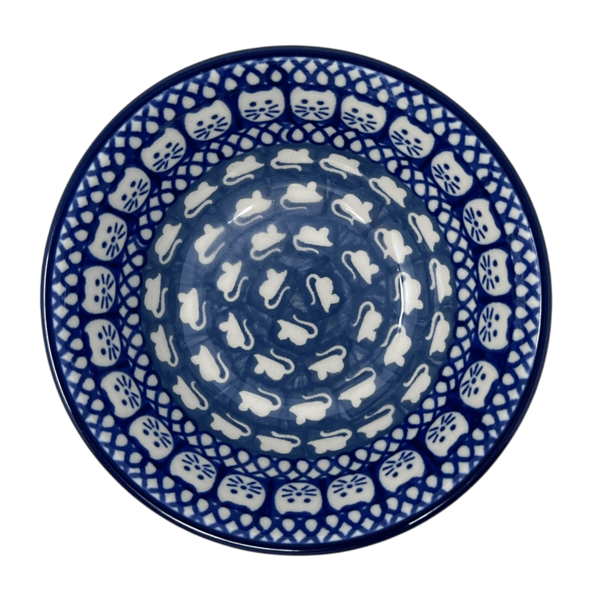 Bowl, Round, 4.75" in "Cat & Mouse" by Ceramika Artystyczna | A556-U9967